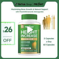 Growth Capsules to GrowTaller-Height Increase Maximizer withCalcium for Bone Strength -Natural GetTaller Supplement